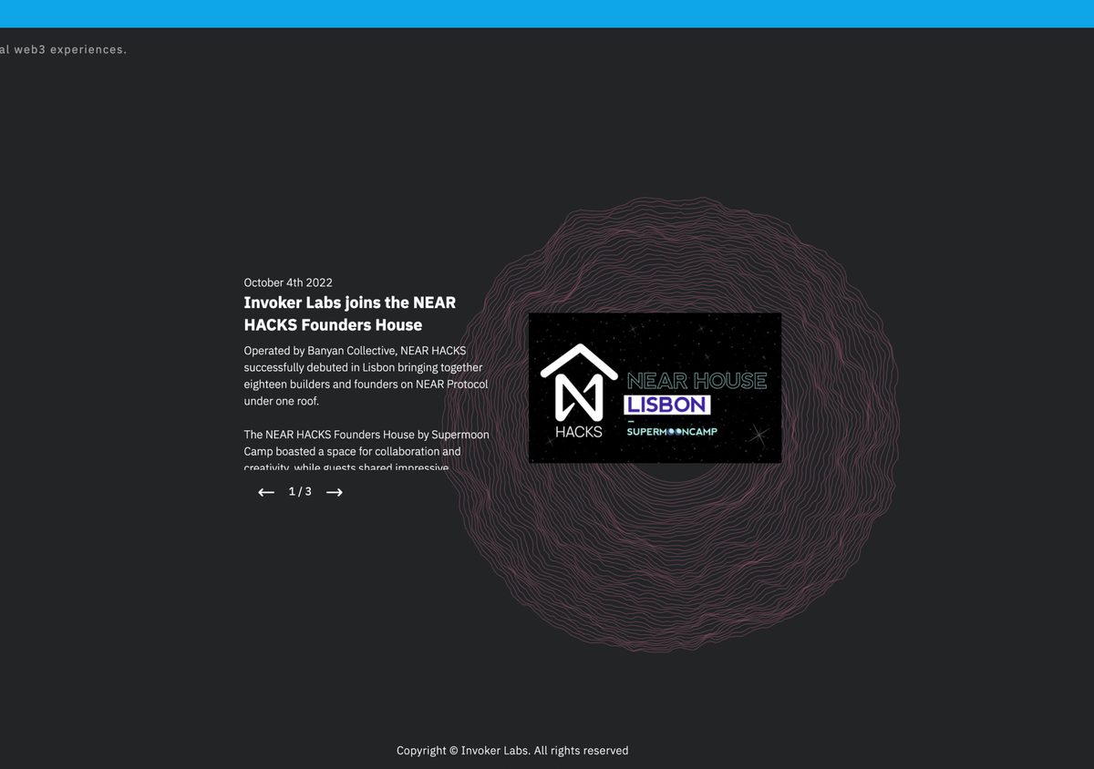 Halyard Labs interface, view 2