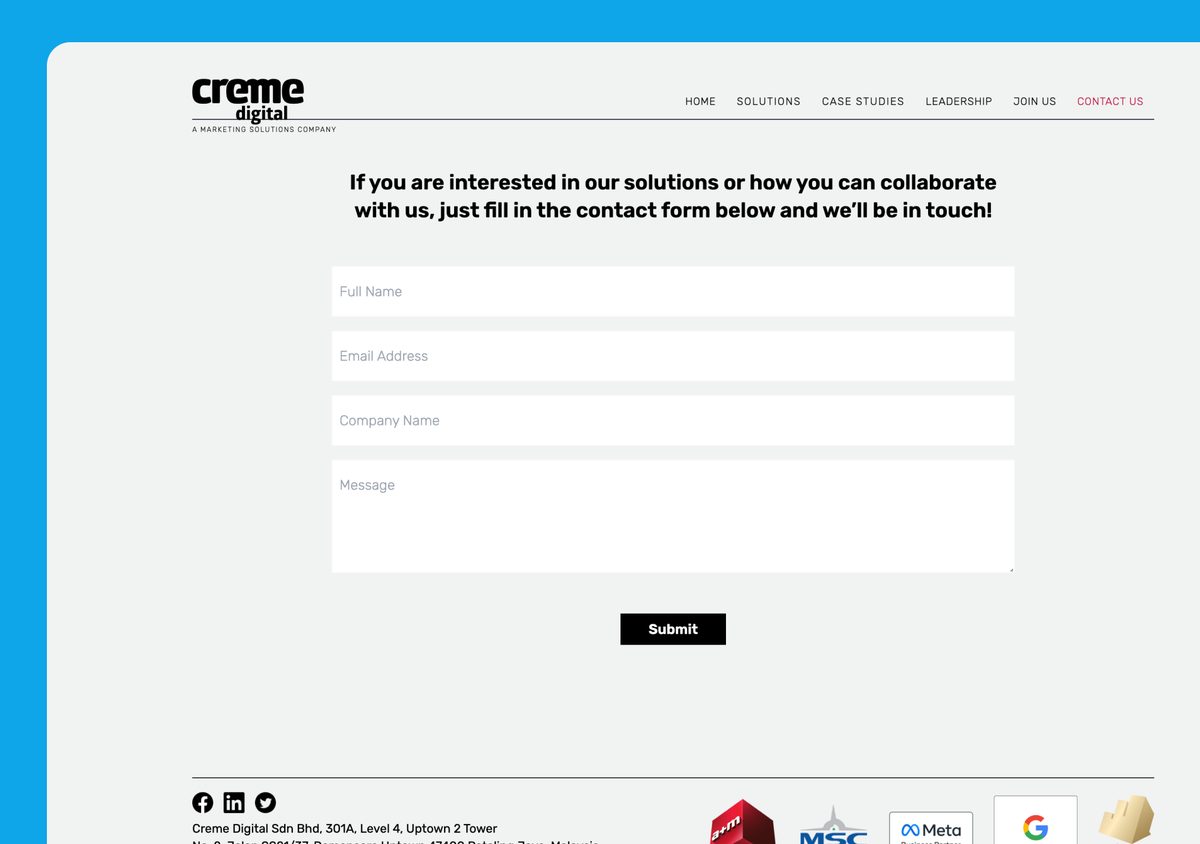 Meridian Craft interface, view 2