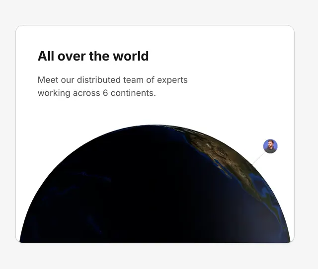 Global coverage screen